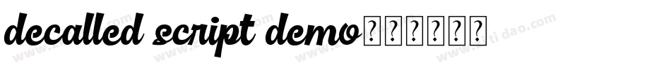 decalled script demo字体转换